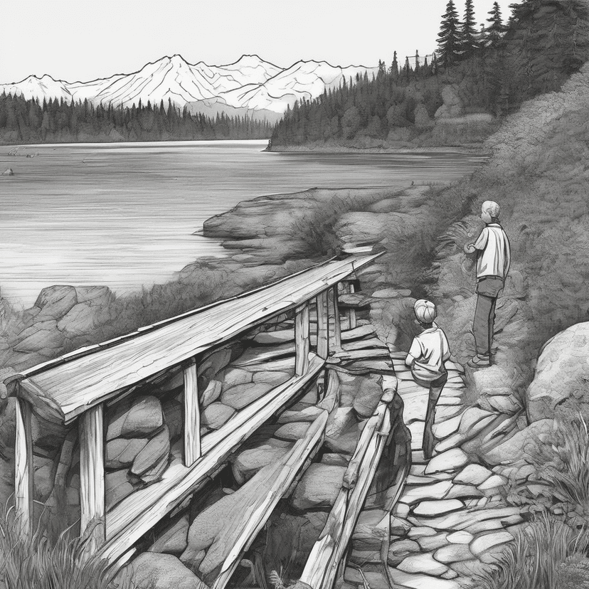 Salmon ladder dry. We'll just use the steps.